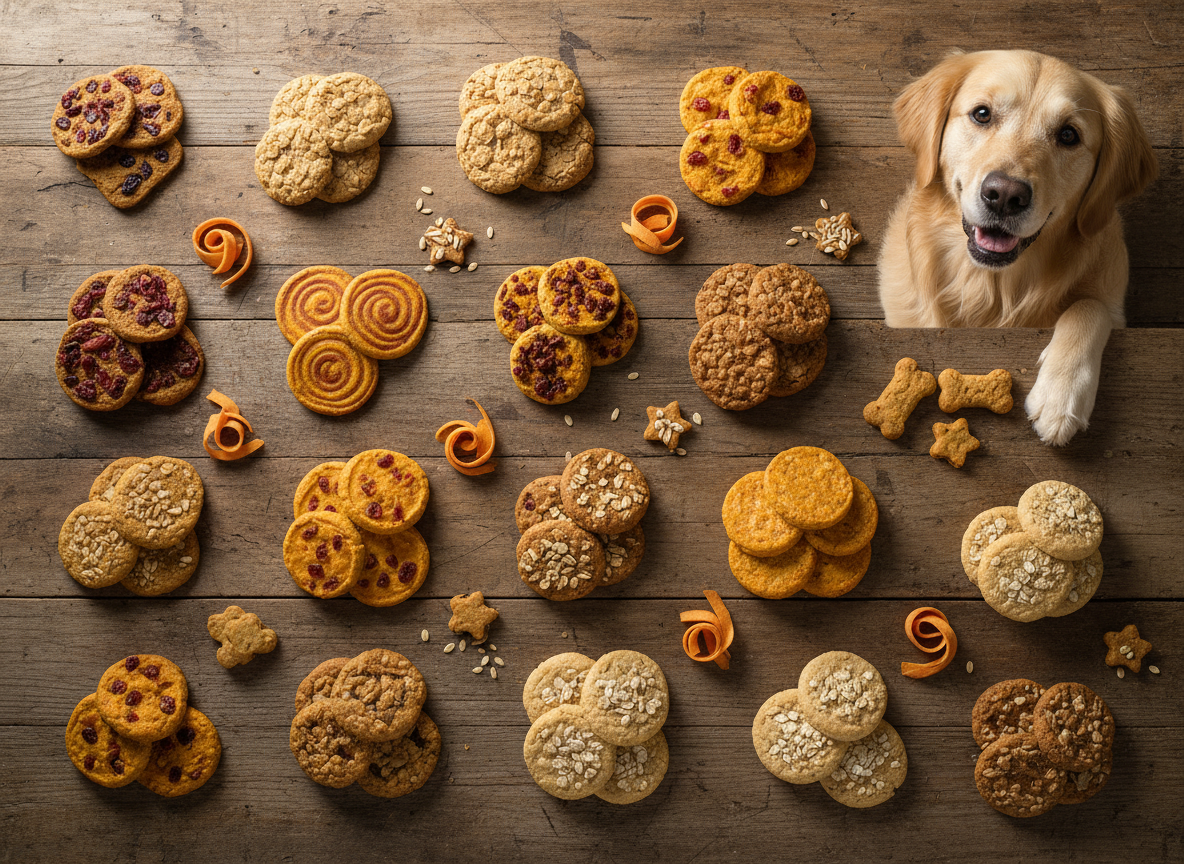 13 Fiber-Rich Sweet Potato and Oatmeal Dog Cookies