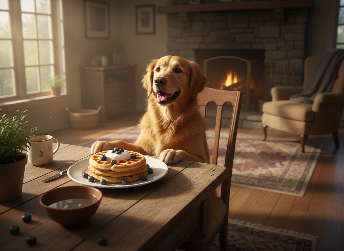 13 Fluffy Dog Friendly Waffles for a Special Weekend Breakfast