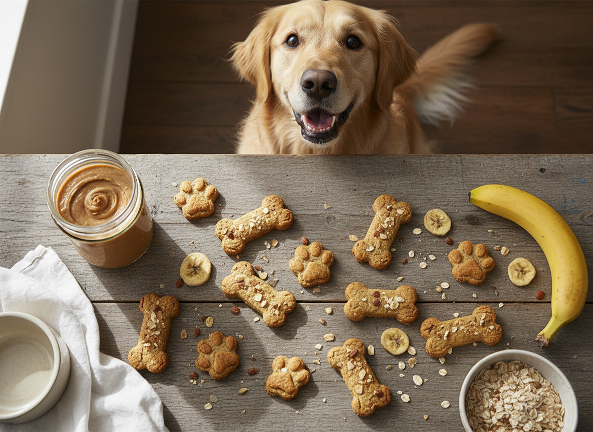 13 Grain-Free Almond Butter and Banana Dog Cookies