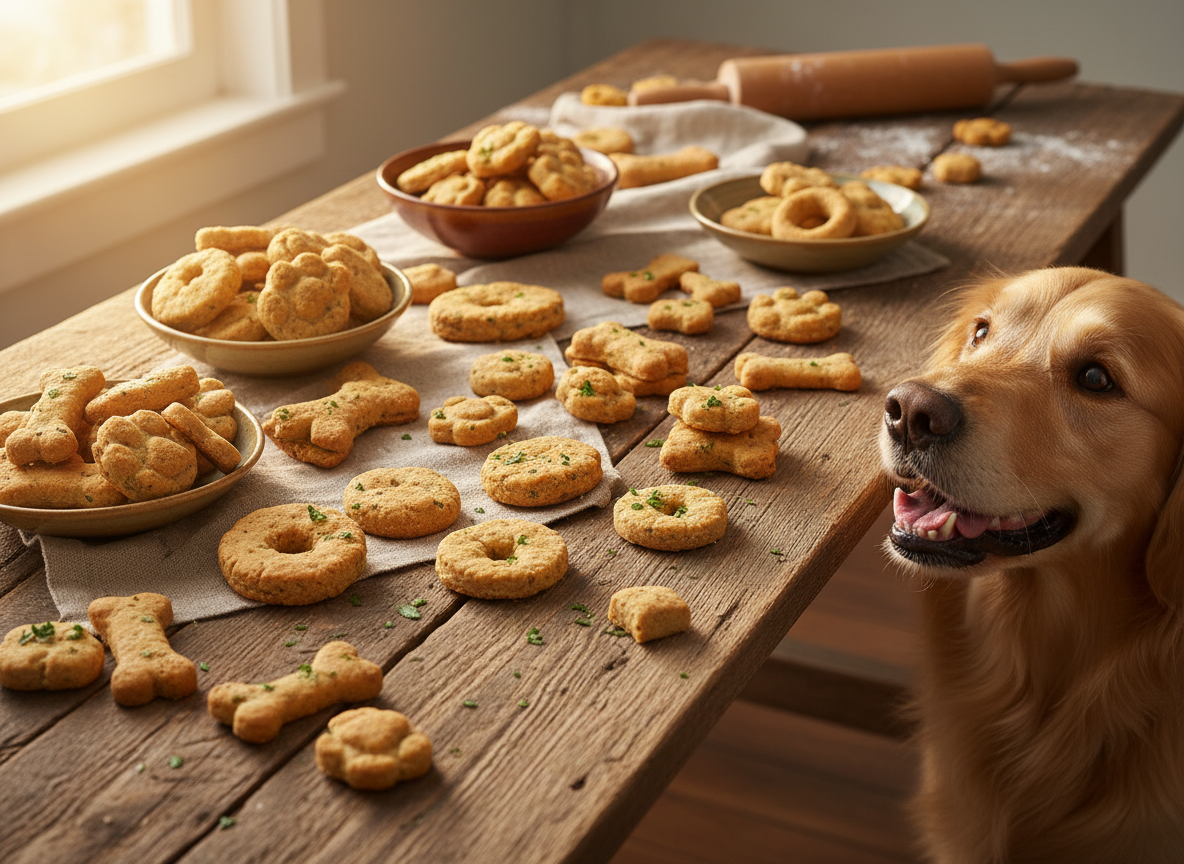 13 Simple 3-Ingredient Dog Biscuit Recipes to Bake Today