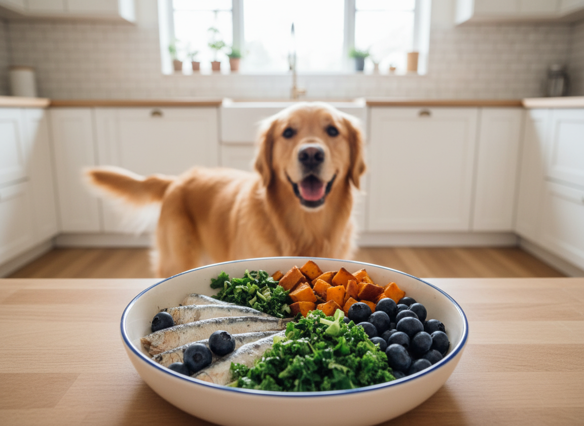 21 Nutrient-Dense Sardine and Kale Dog Food Bowls