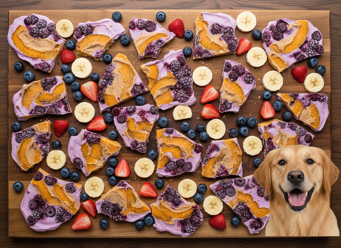 7 Frozen Yogurt Bark For Dogs Ideas for Summer Cooling